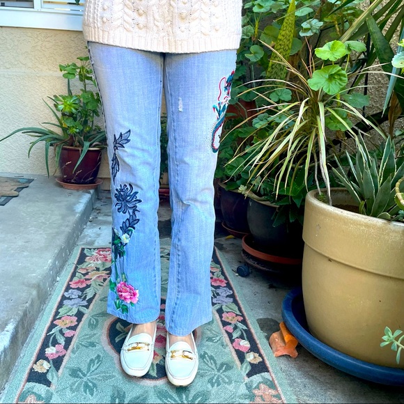 White/gold Prada pebbled leather shoes - Picture 7 of 16